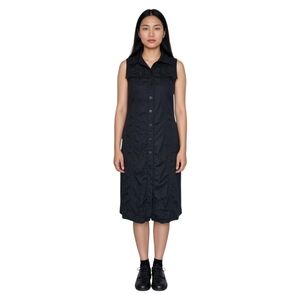 Burberry Black Sleeveless Midi Dress